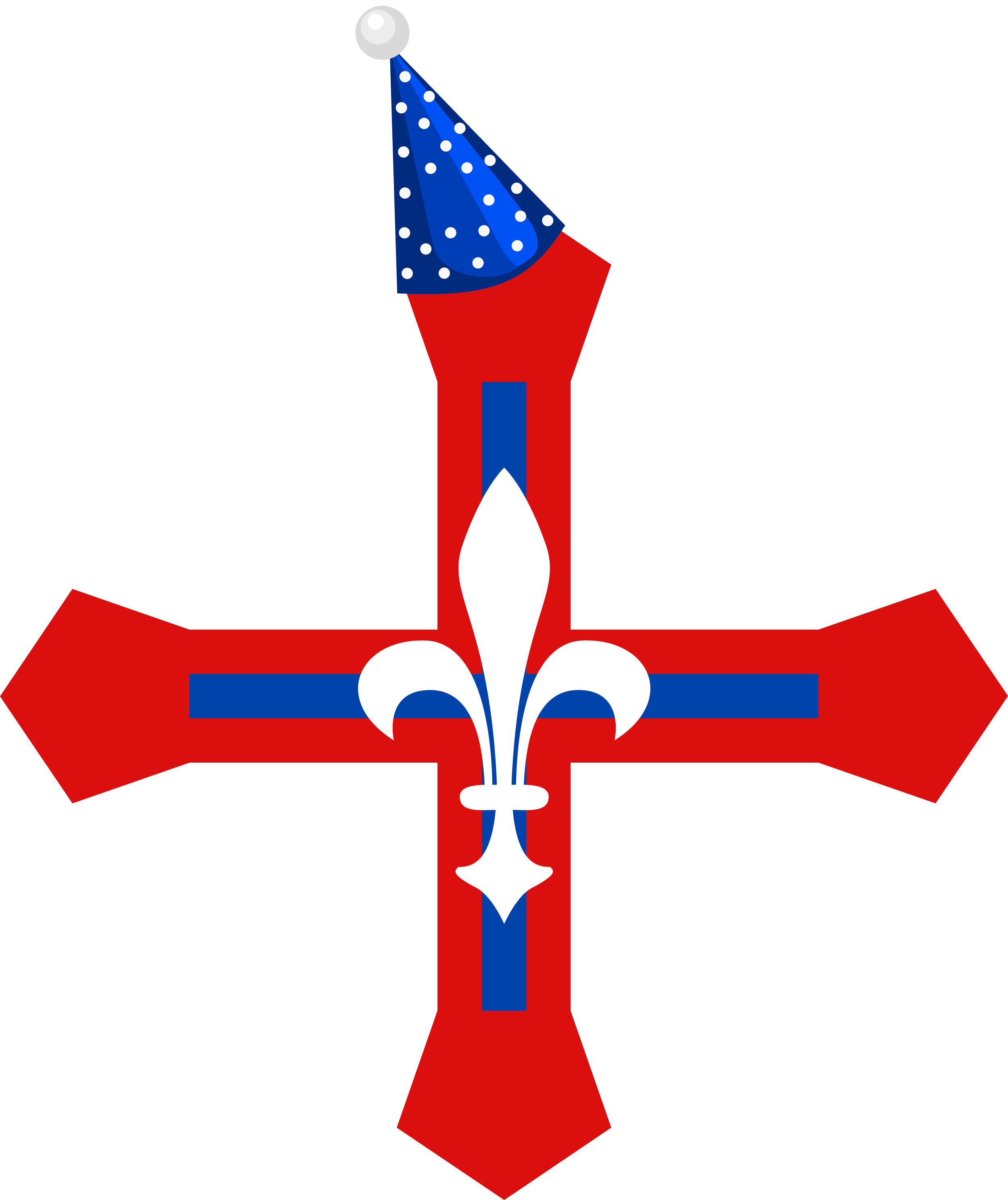 fundal=albastru, cravată=fără, pană=fără pană, con petrecere=cu con, olive branches=fără, baloane=fără.png